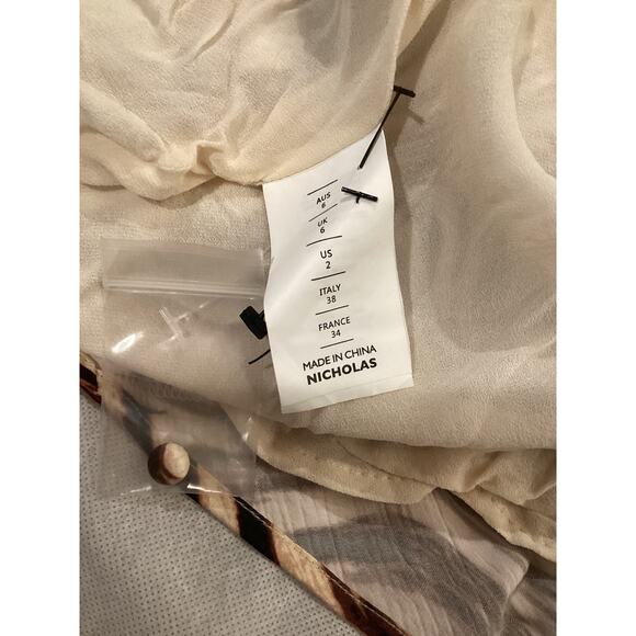 Revolve NICHOLAS Michelle Long Sleeve Twist Front Maxi Midi Dress V neck 2 - Picture 11 of 14